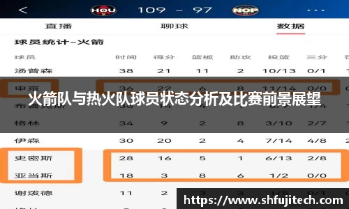火箭队与热火队球员状态分析及比赛前景展望